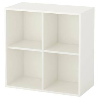 IKEA Eket nástěnný policový díl se 4 přihr., bílá, 70x35x70 cm nabídka