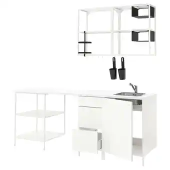 IKEA Enhet kuchyně, bílá, 223x63.5x222 cm nabídka