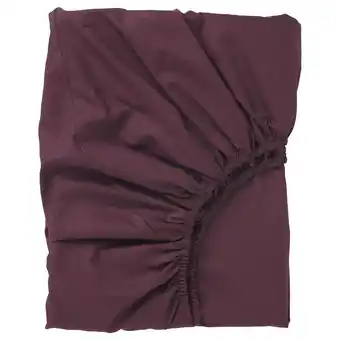 IKEA Ullvide elastické prostěradlo, tmavě červená, 160x200 cm nabídka