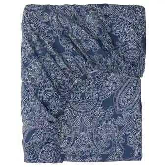 IKEA Jättevallmo elastické prostěradlo, tm.modrá/bílá, 90x200 cm nabídka