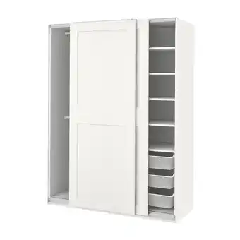IKEA Pax / grimo šatní skříň, bílá/bílá, 150x66x201 cm nabídka