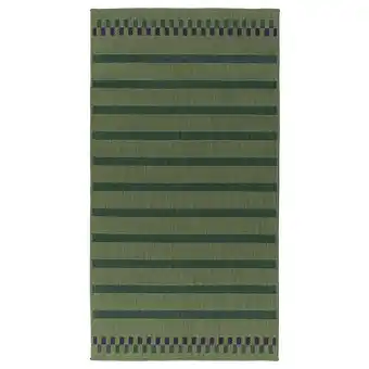IKEA Korsning hladce tkaný koberec, vn./venk., zelená nachová/pruhovaný, 80x150 cm nabídka