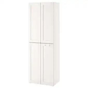 IKEA Småstad šatní skříň, bílá s rámem/se 2 šatními tyčemi, 60x42x181 cm nabídka