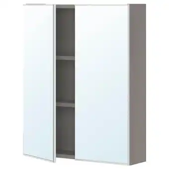 IKEA Enhet zrcadlová skříňka se 2 dvířky, šedá, 60x17x75 cm nabídka