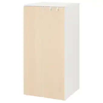 IKEA Småstad / platsa šatní skříň, bílá/bříza, 60x57x123 cm nabídka