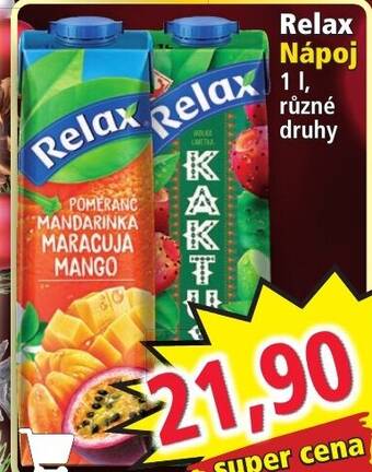 Norma Relax Nápoj nabídka