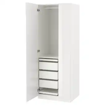 IKEA Pax / fardal šatní sestava, bílá/lesklá bílá, 75x60x201 cm nabídka