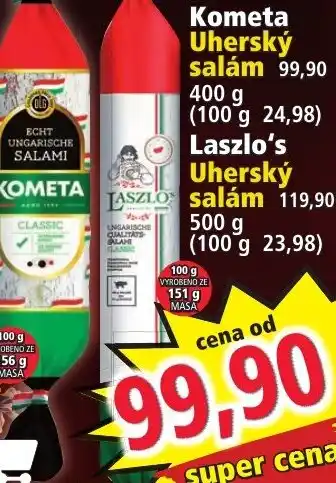 Norma Kometa Uherský salám nabídka