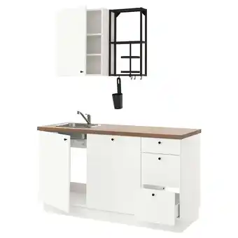 IKEA Enhet kuchyně, antracit/bílá, 163x63.5x222 cm nabídka