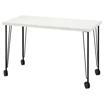 IKEA Lagkapten / krille psací stůl, bílá/černá, 120x60 cm nabídka