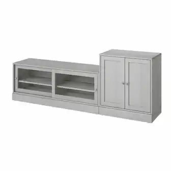 IKEA Havsta tv sestava, šedá, 241x47x89 cm nabídka