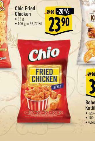 Jip Chio fried chicken nabídka