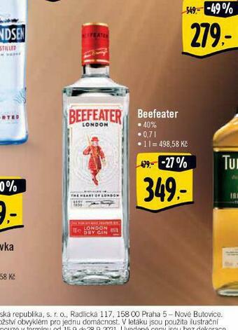 Jip Beefeater nabídka