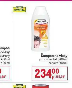 Makro Paranit šampon proti vším nabídka