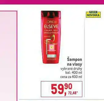 Makro Loreal elseve šampon nabídka