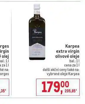 Makro Karpea extra virgin olivový olej nabídka
