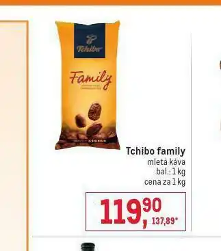 Makro Tchibo family mletá káva nabídka