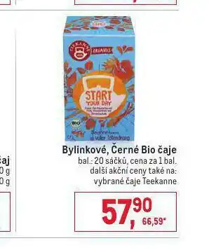 Makro Bylinkové, černé bio čaje nabídka
