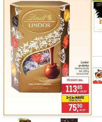 Makro Lindor pralinky nabídka