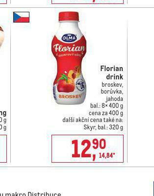 Makro Florian drink nabídka
