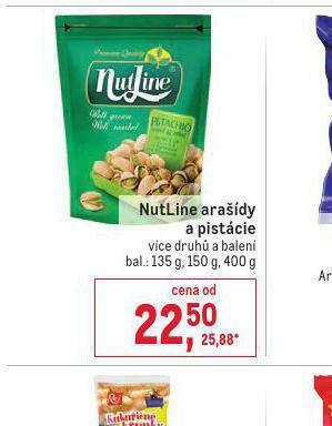 Makro Nutline arašídy a pistácie nabídka