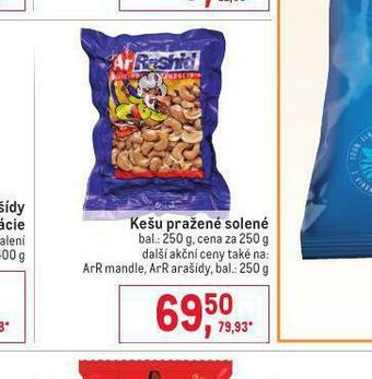 Makro Kešu pražené solené nabídka
