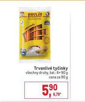 Makro Trvanlivé tyčinky nabídka