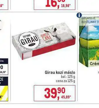 Makro Girau kozí máslo nabídka