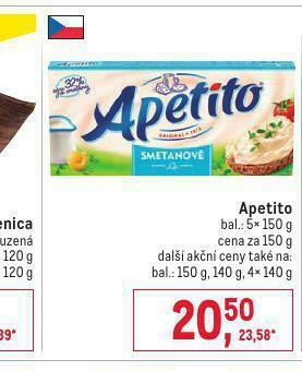 Makro Apetito nabídka