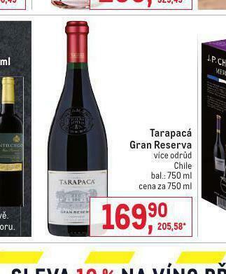 Makro Tarapacá gran reserva nabídka