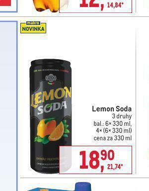 Makro Lemon soda nabídka