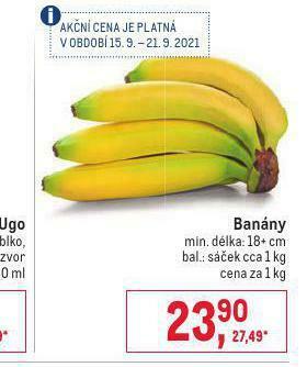 Makro Banány nabídka