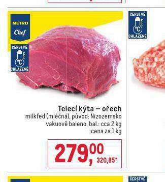 Makro Telecí kýta - ořech nabídka