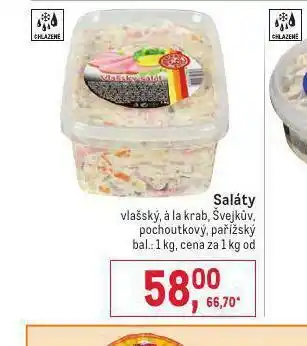 Makro Pochoutkový salát nabídka