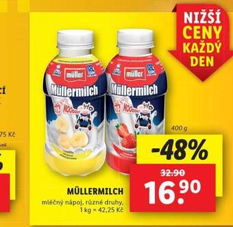 Lidl Müllermilch nabídka