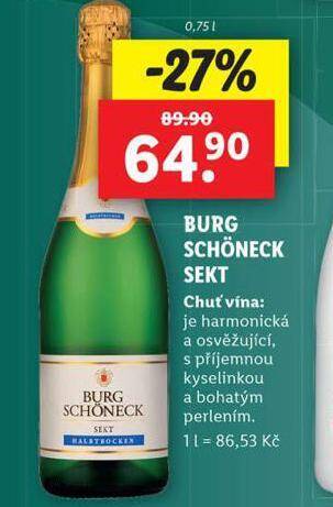 Lidl Burg schöneck sekt nabídka