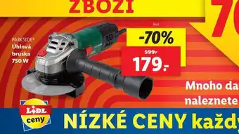 Lidl Parkside úhlová bruska nabídka
