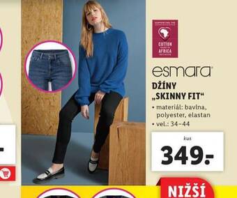 Lidl Džíny skinny fit nabídka