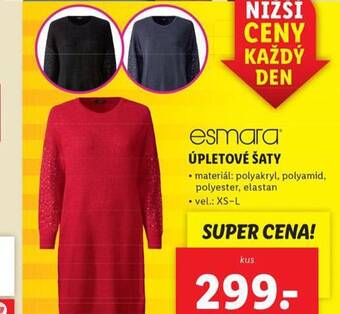 Lidl Úpletové šaty nabídka