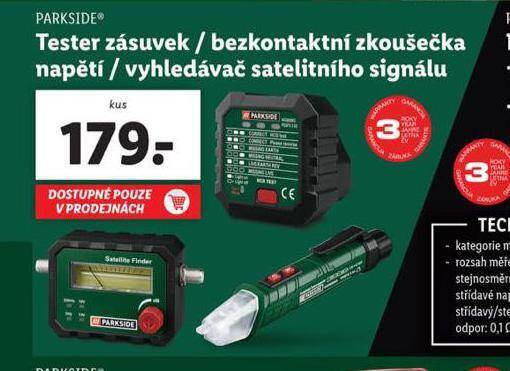 Tester zásuvek nabídka v Lidl
