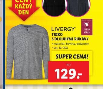 Lidl Triko s dlouhými rukávy nabídka
