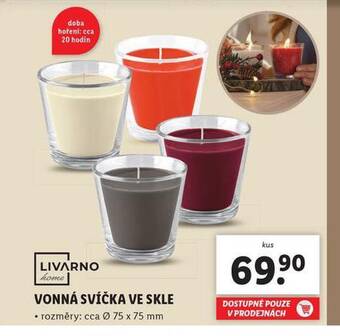 Lidl Vonná svíčka ve skle nabídka