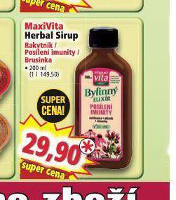 Norma Maxivita herbal sirup nabídka