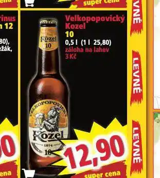 Norma Pivo velkopopovický kozel 10 nabídka