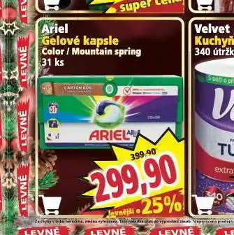 Norma Ariel gelové kapsle nabídka