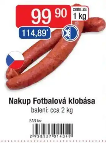 Qanto Nakup Fotbalová klobása nabídka