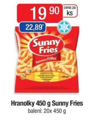 Qanto Hranolky 450 g Sunny Fries nabídka