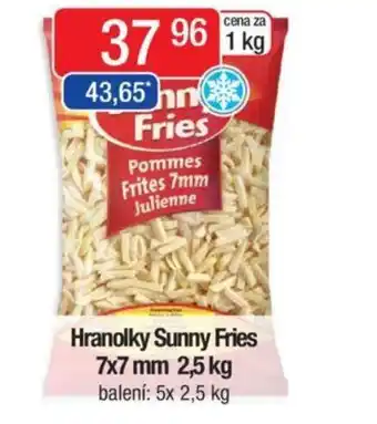 Qanto Hranolky Sunny Fries 7x7 mm 2,5 kg nabídka