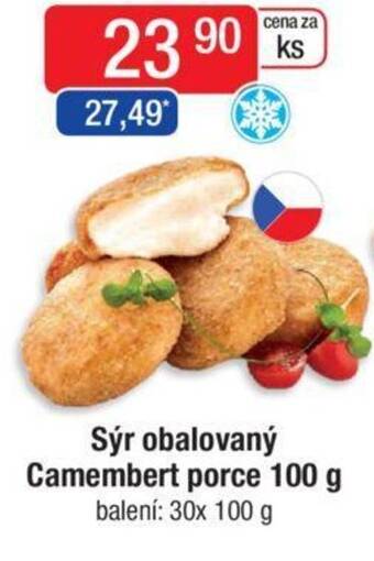 Qanto Sýr obalovaný Camembert porce 100 g nabídka