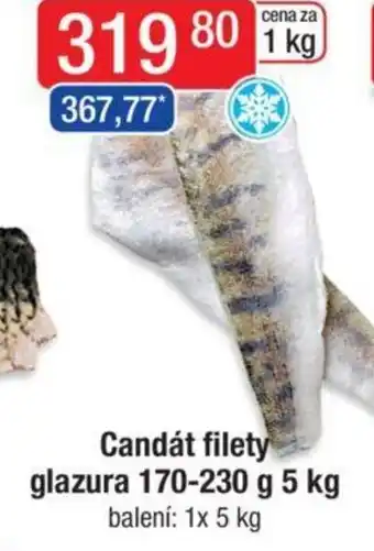 Qanto Candát filety glazura 170-230 g 5 kg nabídka